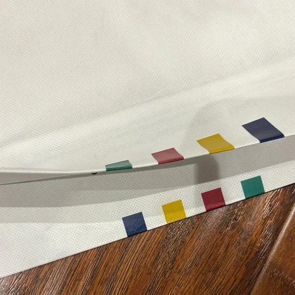 NEW Hudson’s Bay Company HBC multistripes White shopping Tote Bag - Medium size - Picture 4 of 4